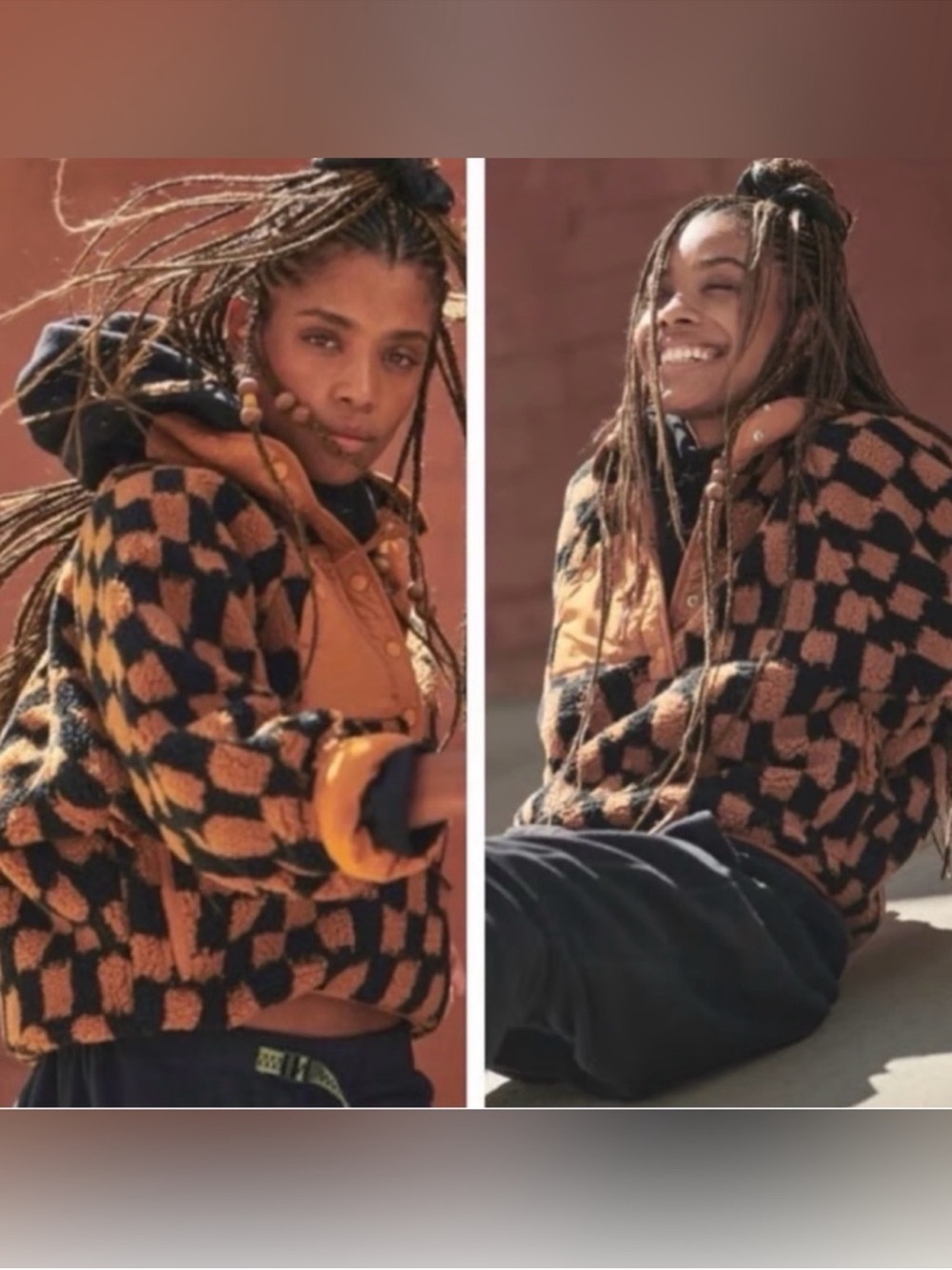 Free people FP movement hit the slopes rocky ridge pullover in toasted coconut M